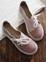 Women Vintage Closed Toe Slip on Flat Heel Shoes