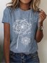 Dandelion Casual Crew Neck T-Shirt