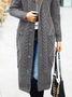 Autumn And Winter Solid Color Cardigan Loose Sweater Coat