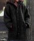 Winter Hooded Cardigan Button Up Knit Sweater Coat Outerwear with Pockets