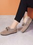 Winter Casual Non-Slip Furry Lined Flat Peas Shoes