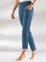 Fleece Warm Elastic Waist Casual Pants