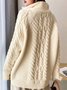 Casual Plain Regular Fit Wool/Knitting Sweater