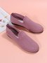 Breathable Mesh Fabric Plus Size Casual Slip On Flat Shoes