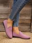 Breathable Mesh Fabric Plus Size Casual Slip On Flat Shoes
