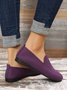 Breathable Mesh Fabric Plus Size Casual Slip On Flat Shoes