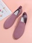 Breathable Mesh Fabric Plus Size Casual Slip On Flat Shoes
