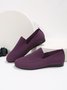 Breathable Mesh Fabric Plus Size Casual Slip On Flat Shoes