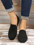 Breathable Mesh Fabric Plus Size Casual Slip On Flat Shoes
