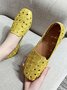 Floral Embroidered Slip On Casual Soft Loafers Fashion Shoes