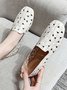 Floral Embroidered Slip On Casual Soft Loafers Fashion Shoes