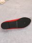 Simple Style Plain Color Faux Suede Flat Shallow Shoes