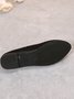 Simple Style Plain Color Faux Suede Flat Shallow Shoes