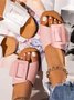 Big Buckle Design Casual Sandals