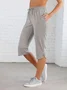 Loose Drawstring  Casual Pants