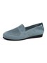 Women Casual Plain Breathable Mesh Fabric Flat Shoes