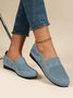 Women Casual Plain Breathable Mesh Fabric Flat Shoes