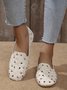 Floral Embroidered Slip On Casual Soft Loafers Fashion Shoes