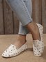 Floral Embroidered Slip On Casual Soft Loafers Fashion Shoes