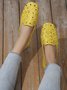 Floral Embroidered Slip On Casual Soft Loafers Fashion Shoes