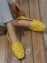 Floral Embroidered Slip On Casual Soft Loafers Fashion Shoes