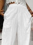Casual Cotton And Linen Loose Pants