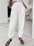 Casual Cotton And Linen Loose Pants