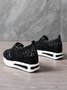 Fashion Sequin Breathable Mesh Slip On Platform Sneakers