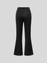 Bootcut Yoga Pants High Waist Flare Pants Stretch Bootleg Solid Plus Size Workout Pants with Pockets