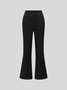 Bootcut Yoga Pants High Waist Flare Pants Stretch Bootleg Solid Plus Size Workout Pants with Pockets