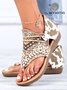 Western Style Retro Flip Flops Soft Sole Sandals