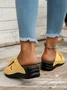 Casual Bowknot Hollow out Comfy Wedge Heel Slide Sandals