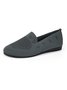 Women Casual Plain Breathable Mesh Fabric Flat Shoes