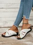 Casual Bowknot Hollow out Comfy Wedge Heel Slide Sandals