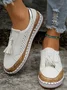 Slide Hollow-Out Round Toe Casual Women Sneakers