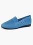 Women Casual Plain Breathable Mesh Fabric Flat Shoes