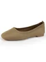 Casual Square Toe Comfy Insole Commuting Slip On Shallow Shoes