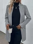 Casual Others Zipper Tweed Jacket