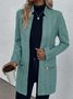 Casual Others Zipper Tweed Jacket