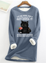 Let Me Pour You A Tall Glass Of Get Over It Oh And Here’s A Straw So You Can Suck It Up Funny Cat Crew Neck Fleece Sweatshirt
