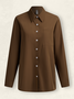 Women's Shirt Blouse Casual Button Long Sleeve Casual Basic Shirt Collar