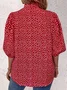 Women Polka Dots Blouse Shirts Casual 