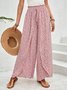 Geometric Loose Casual Pants