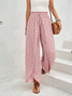 Geometric Loose Casual Pants