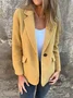 Shawl Collar Casual Jacket