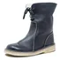 Plain Leather Autumn West Style Western Boots