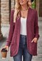 Casual Loose Plain Others Cardigan