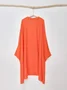 Loose Plain Linen Blouse