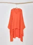 Loose Plain Linen Blouse