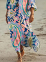Women Paisley Beach Summer Maxi Dress